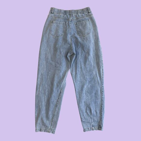 Aaron & Amber distressed high waisted tapered slouchy balloon mom jean small 27" - Picture 4 of 6